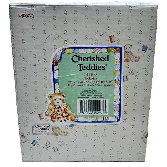 Cherished Teddies-141100-“You’re At The Top Of My List “ Nickolas (Vintage 1995) - Picture 7 of 10
